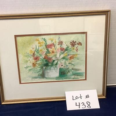 E - 438 Signed & Framed Original Watercolor Painting by Jean Ranney Smith