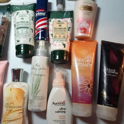 Assorted beauty products
