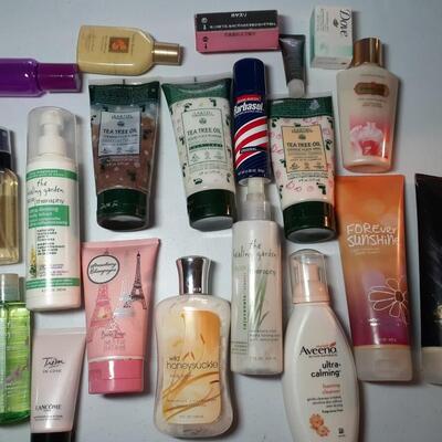Assorted beauty products