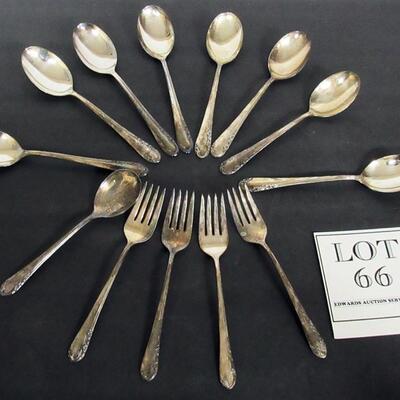 Lot of Vintage Silver Plate Flatware, Rogers Bros Extra Plate