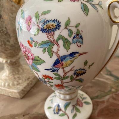 Three Porcelain Urns Including Limoges