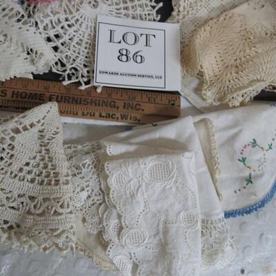 Large Lot of Fancywork, Doileys, Table Runners
