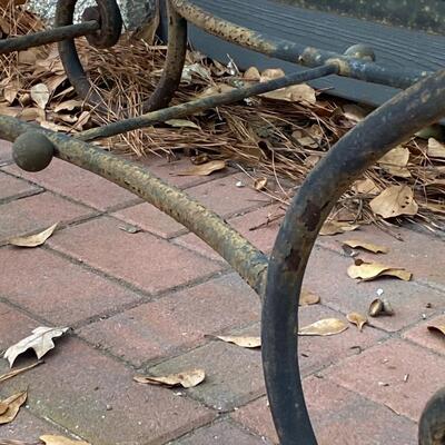 Wrought Iron Glass Top Coffee Table with Iron Planter
