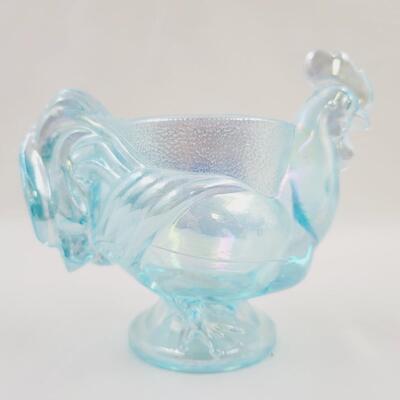 IMPERIAL "MARKED" IRIDESCENT GLASS ROOSTER DECOR