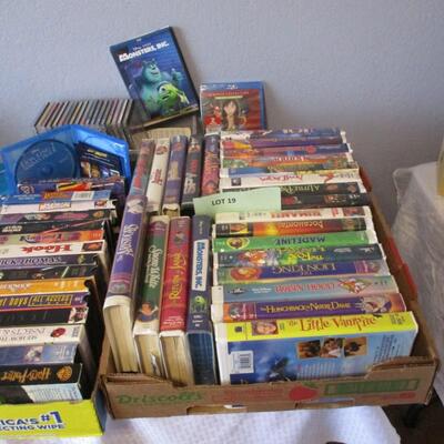 VHS CD's DVD's