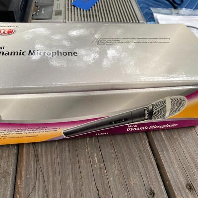 Cassette Recorder and Dynamic Microphone