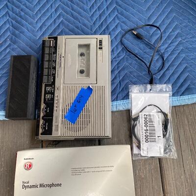 Cassette Recorder and Dynamic Microphone