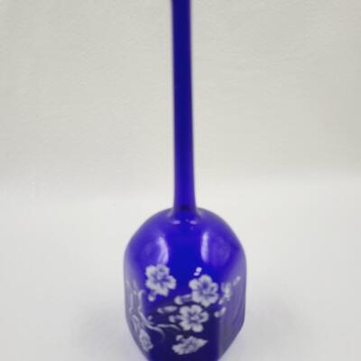 DAINTY GLASS "VASES" HAND PAINTED 2 PAIR BUNDLE