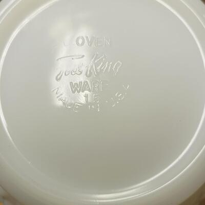 FIRE KING HOBNAIL WHITE VASE #15