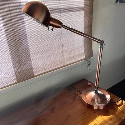 Lot 348. Coppertone Industrial Extension Desk Lamp