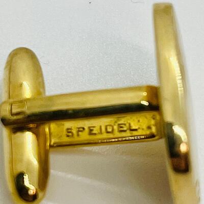 Lot 108: Speidel USA Goldtone Cufflinks