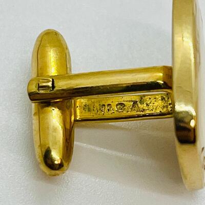 Lot 108: Speidel USA Goldtone Cufflinks