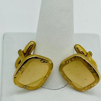 Lot 108: Speidel USA Goldtone Cufflinks