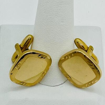 Lot 108: Speidel USA Goldtone Cufflinks