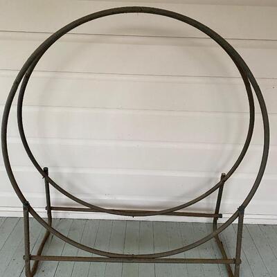 Iron wood rack