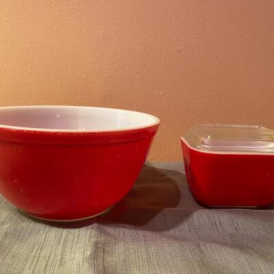 Vintage red Pyrex lot
