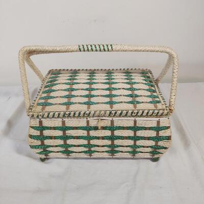 Sewing Stand & Basket
