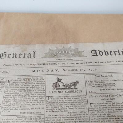1795 Newspaper