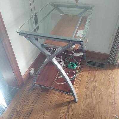 Glass Desk & Office Chair