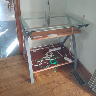 Glass Desk & Office Chair