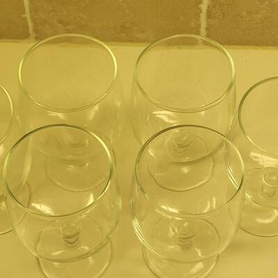 Lot 20: (6) Glass Brandy Goblets
