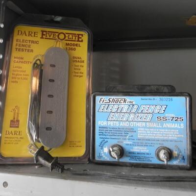 LOT 167  ELECTRIC FENCE TESTER AND ENERGIZER