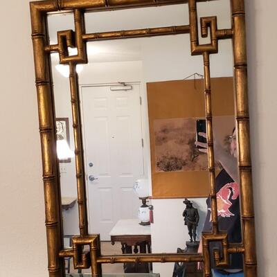 Gold Bamboo Mirror