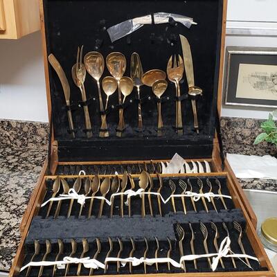 Indian Gold Plate Flatware