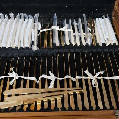 Indian Gold Plate Flatware
