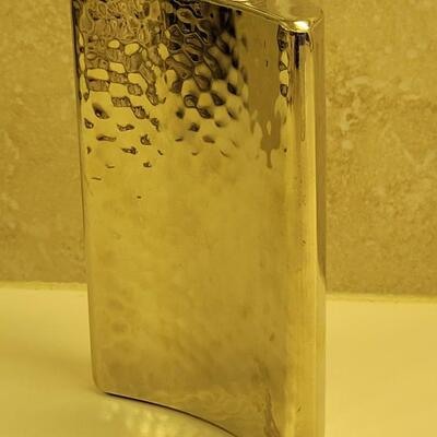 Lot 30: Hammered 10 Oz. Silver Flask made in West Germany