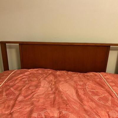 Mid century modern all wood full size bed