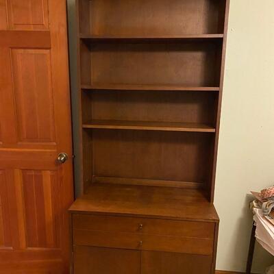 Mid century modern chest with hutch