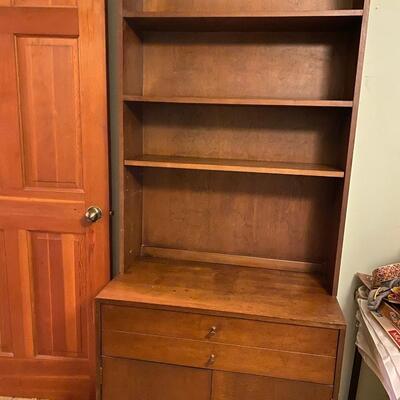 Mid century modern chest with hutch
