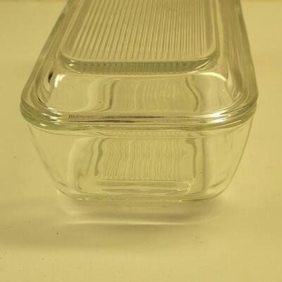 Lot 53: (3) Clear Covered Dishes
