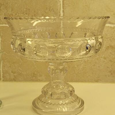 Lot 56: Vintage Candy Dish and Vase