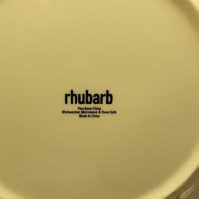 Lot 61: RHUBARB White Bone China Dish Set