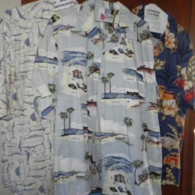 LOT 201  MENS HAWAIIAN SHIRTS