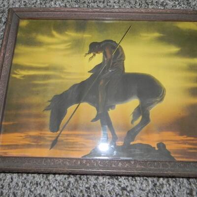 LOT 194  FOUR FRAMED NATIVE AMERICAN ART WORK
