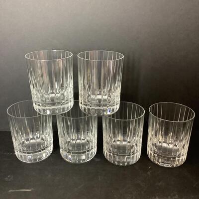 C598 Set of 6 Double Old Fashion BACCARAT Harmonie Crystal