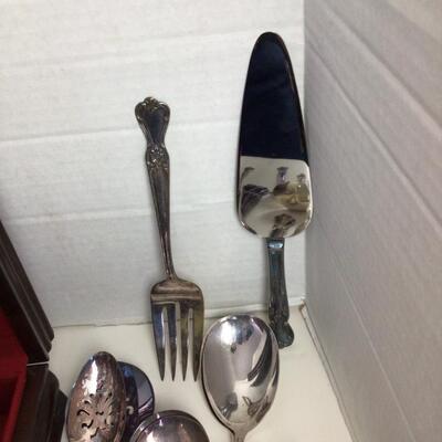 B684 Old Company Silver Plated Flatware Set with Case