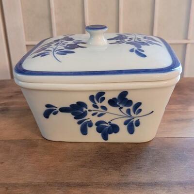 Lot 80: Ceramic Dish with Lid made in Portugal