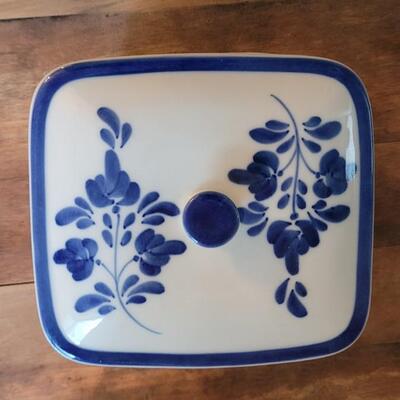 Lot 80: Ceramic Dish with Lid made in Portugal