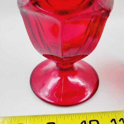 FOSTORIA RED GLASSES 2 PC