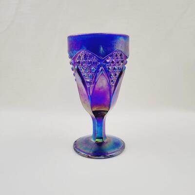 IMPERIAL IRIDESCENT CARNIVAL WINE / GOBLET GLASS 1 PC
