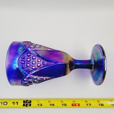 IMPERIAL IRIDESCENT CARNIVAL WINE / GOBLET GLASS 1 PC