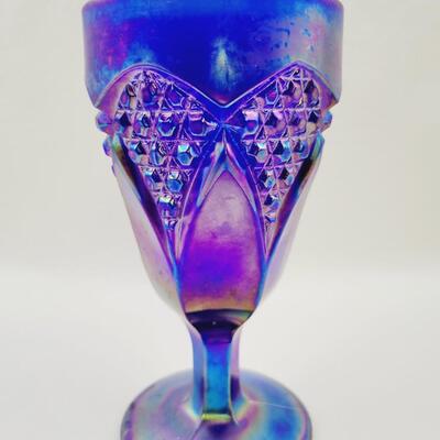 IMPERIAL IRIDESCENT CARNIVAL WINE / GOBLET GLASS 1 PC