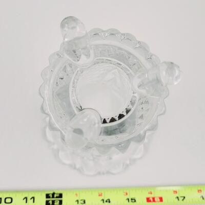 7" CUT CRYSTAL WEST GERMANY FOOTED VASE