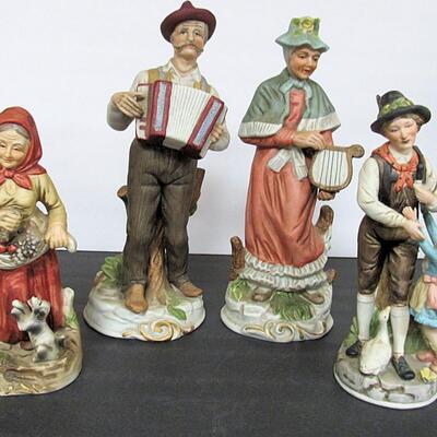 4 Tall Figurines, Homeco, Lenwile and Unmarked