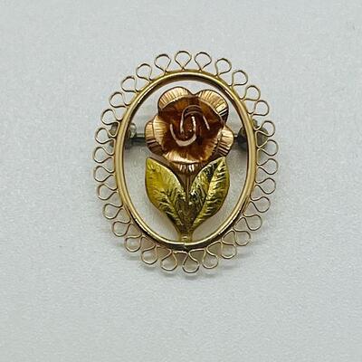 Lot 121: Krementz Two-Tone Flower Pin, 925 Bow with CZ's and More