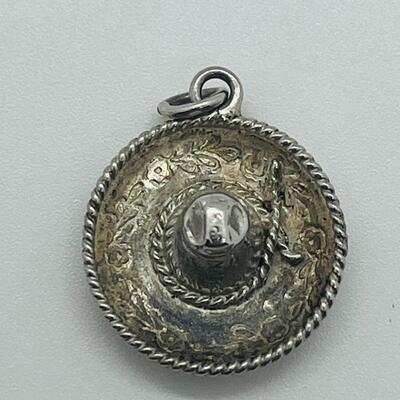 Lot 123: 925 Mexico Sombrero Pendant/Charm & 925 Mexico Halloween Trick-or-Treaters Pendant/Brooch